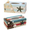 Wood Tissue Box Cover Shell Fishnet Beach Pumping Tray Tissue Holders (Star Z5K6