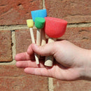 Foam Pouncer Assortment-Sponge Painting Stippler Set 24/pkg-Foam Brush Valu C7N7