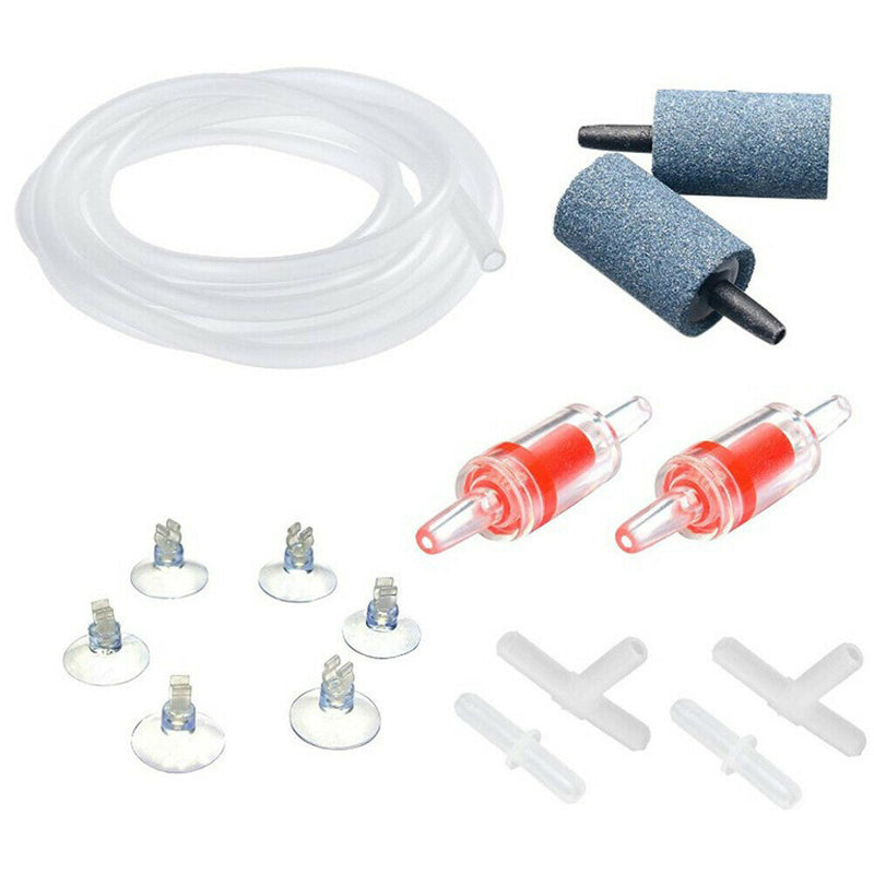 13pcs/Set Oxygen Airline Tubing Rubber 4m Hose Portable Fish Tank Home Aquarium