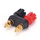 Dual Female Banana Plug Terminal Binding Post for Speaker Amplifier 4MMJC,a