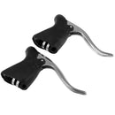 1 Pair Road Bike Drop Bar Brake Lever Bent Handlebar Bicycle Handbrakes