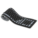 Portable Mini Flexible Roll Up Water Resistant Washable Soft Silicone Wirel E7P7