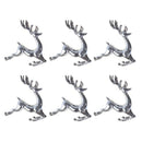 6PCS Napkin Rings in Elk Deer Shape Decorative Table Napkin Rings for Chris