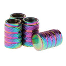 4pcs Aluminum Motorcycle Car Tire Air Valve Stem Pressure Dust Cap Cover