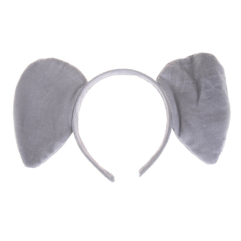 3Pce/set Elephant Animal Zoo Headband Ears Bow Tail Fancy Dress For Kids Gift Gw