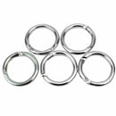 5Pcs Round Carabiner Spring Snap Keychain Hook Clip Outdoor Backpack Buckle N6O2
