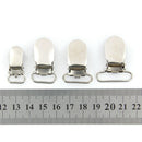 20 Metal Paci Pacifier Suspender Clips  Webbing Hook Ribbon Craft 20mm
