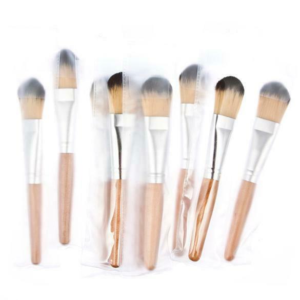 5pcs Makeup Cosmetic Blush Brush Eyebrow Foundation Powder Brushes Wood A