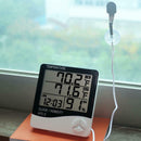 Digital LCD Temperature and Humidity Meter Weather Station Indoor Outdoor Clock