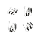 4pcs Outdoor Parrot Leash Adjustable Bird Harness For Small to Large Birds