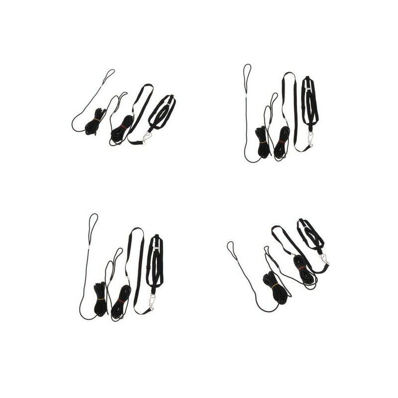 4pcs Outdoor Parrot Leash Adjustable Bird Harness For Small to Large Birds
