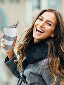350ml Collapsible Silicone Travel Coffee Tea Mug Outdoor Camping Folding Cup NEW