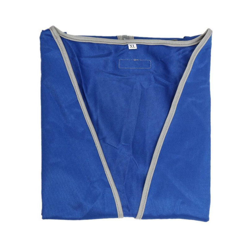 Hi Viz Vis T-Shirt High Visibility Reflective Tape Safety Work Top Blue
