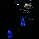 1pcs Solar Cup Pad Car Auto Accessories LED Light Cover Interior Decoration New