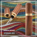 Hand Sewing Needle Storage Tube Needles Holder DIY Solid Wooden Box Craft A