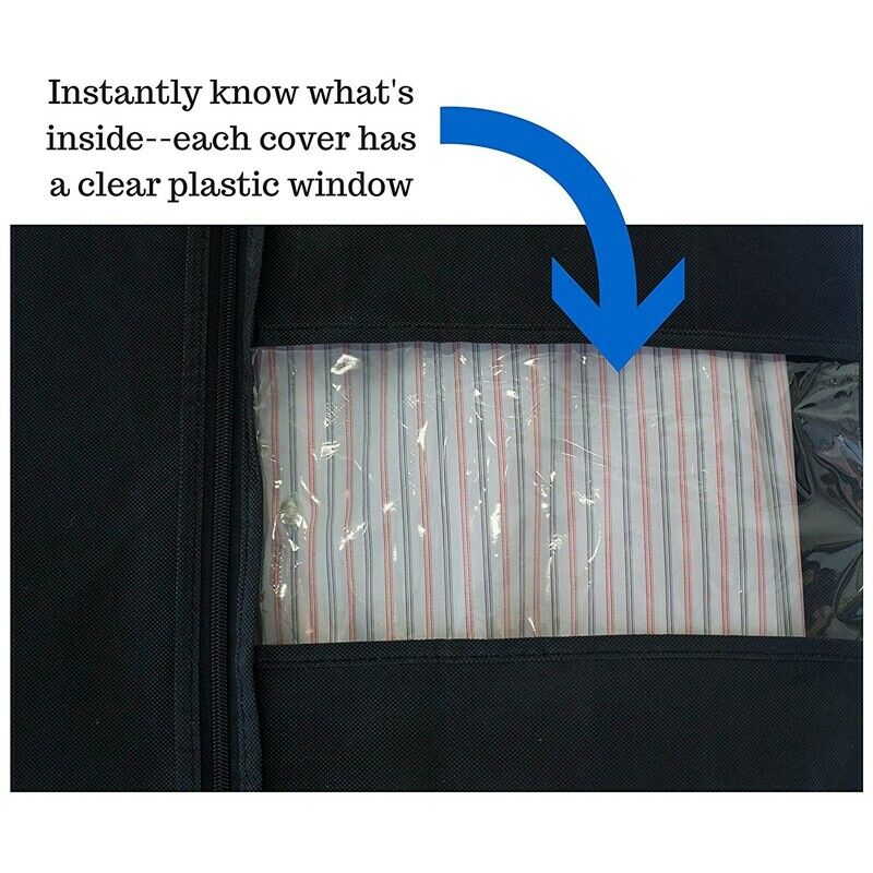 Garment Bags - Breathable Garment Bag Covers Set of 5 for Suit Carriers, Dr I9T1