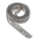 Hot-Fix or Sew-On Beaded Crystal Rhinestone Trim by Yard for Bridal Belt Wedding