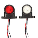 2pcs 12V-24V LED Red/White Marker Light Lamp Truck Trailer Caravan New