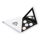 Ucanbe Brand triangular Glitter Eyeshadow Palette Holographic Shade Eye Lip