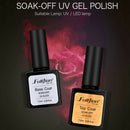 Fulljion Base Top Coat Transparent Nail Art Gel Nail Polish Uv Led Soak Off