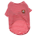 2Pieces Summer Pet Dog T-shirt Puppy Teddy Stripped