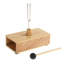 Wooden 440Hz Tone Tuning Fork Tuner Durable Tunning Set with Beater/Stick for