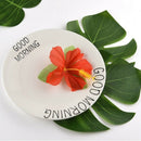 60 Pcs Tropical Party Decoration Supplies 8 inch Tropical Palm Monstera Lea