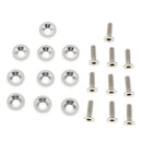 10x Anodized Turned Aluminium Countersunk Washers Screw Bolts Gasket Sliver