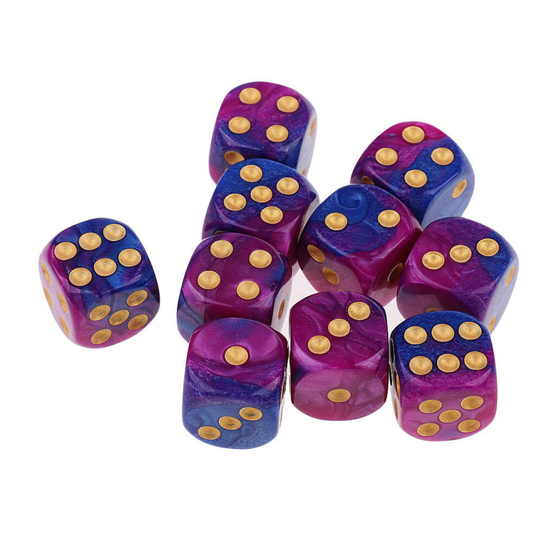 Dice D6 Sets Speckled - 16mm Six Sided Die 20pcs Block Of Dice