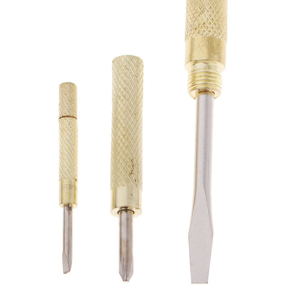 Compact Brass Hammer Repair Tool with Screwdriver for Goldsmith Silversmith