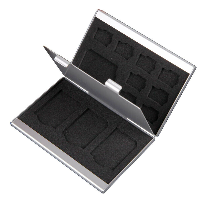Metal Aluminum Micro SD TF MMC Memory Card StorageBox Protecter Case Holder