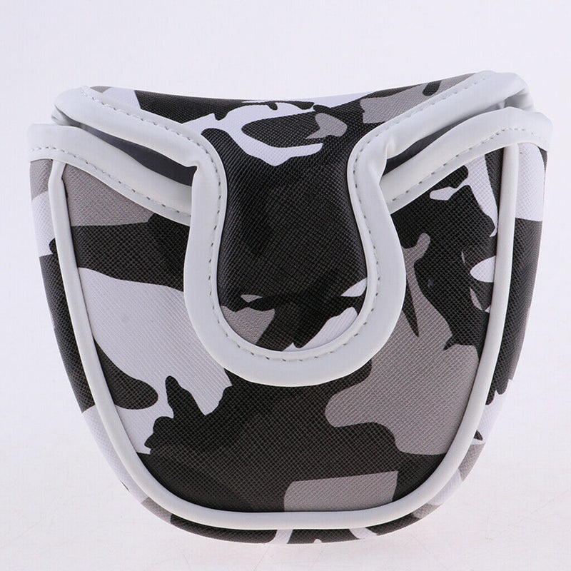 Waterproof PU Golf Club Cover Mallet Putter Headcovers Accessory Head Protector