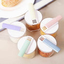 5pcs Creative Transparent Stackable Seasoning Cans Kitchen Spice Rack Condi Q2X3