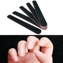 Black Pro Double Sided Manicure Nail File Emery Boards #100 #180 Pack of 3