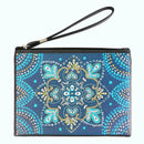 DIY Mandala Special Shaped Diamond Painting Wristlet Clutch Zipper Wallet