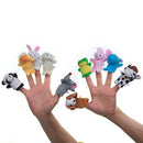 10Pcs Animal Finger Puppets FAIRY TALE STORY TELLING Party Bag Fillers Toys