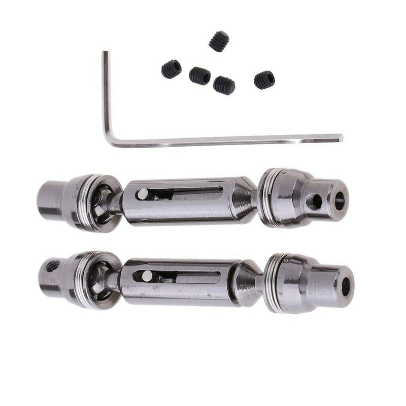 2 Pieces Universal Drive Shaft for WPL B14K B16 B24K C14 MN90 MN91 MN91K DIY
