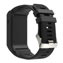 Silicone Wrist Strap Bracelet Watchband for Garmin Vivoactive HR (Black)