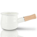 Enamel Milk Pan, Mini Butter Warmer 10cm Enamelware Saucepan Pan Cookware w G6A7
