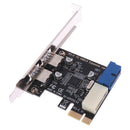 PCI express USB 3.0 2 ports front panel with control card adapter 4 Pin&20 pi lj