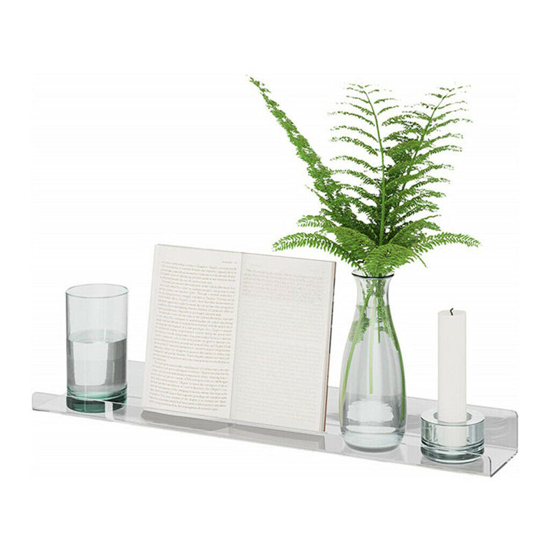 Acrylic Floating Wall Shelf Kids Invisible Rack Shelf Display Organizer