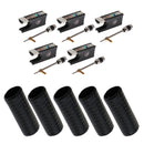 10pcs/Pack 4/4 Violin Bow Frog + Violin Bow Shaft Grip Replacement Parts
