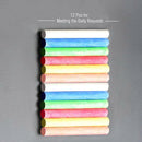 12pcs/Lot Chalk Pen Drawing Chalks For School Blackboard 6 Colors_Station