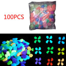 100pcs Glow in The Dark Stones FISH TANK AQUARIUM Pebbles Rock Garden Road asd