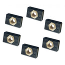 6pcs M6 Copper Nut Nutsert Nylon Hardware for Kayak Boat Mariner Trail Rail M6