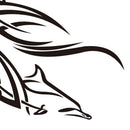 1 Pair Vinyl Car Stickers Dolphin Totem Auto Body Decals Styling Accessory