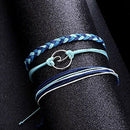 3 Pcs Summer Surfer Wave Bracelet Adjustable Friendship Bracelet Handcrafte B5E3