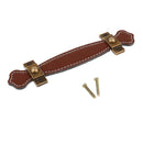 Leather Furniture Handle Modern Style Leather Handle Door Pull Handle ( Brown