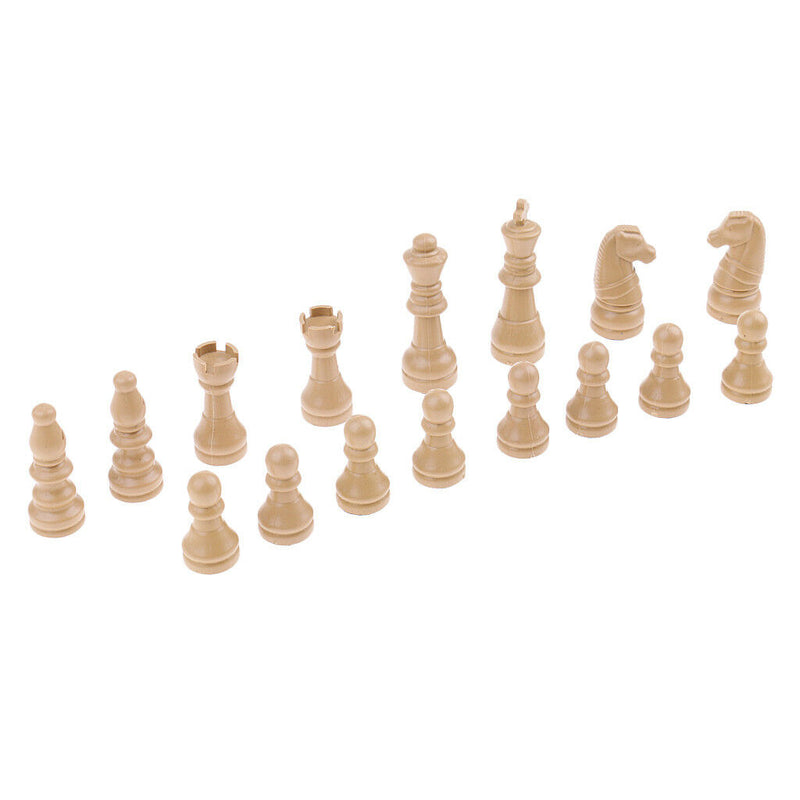32pcs Replacement Durable Plastic International Chess Pieces Complete Kit