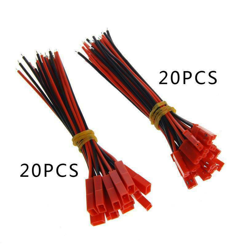 10 pairs JST Plug Connector 2 Pin Male Female Plug Connector Cable Wire 10CM.